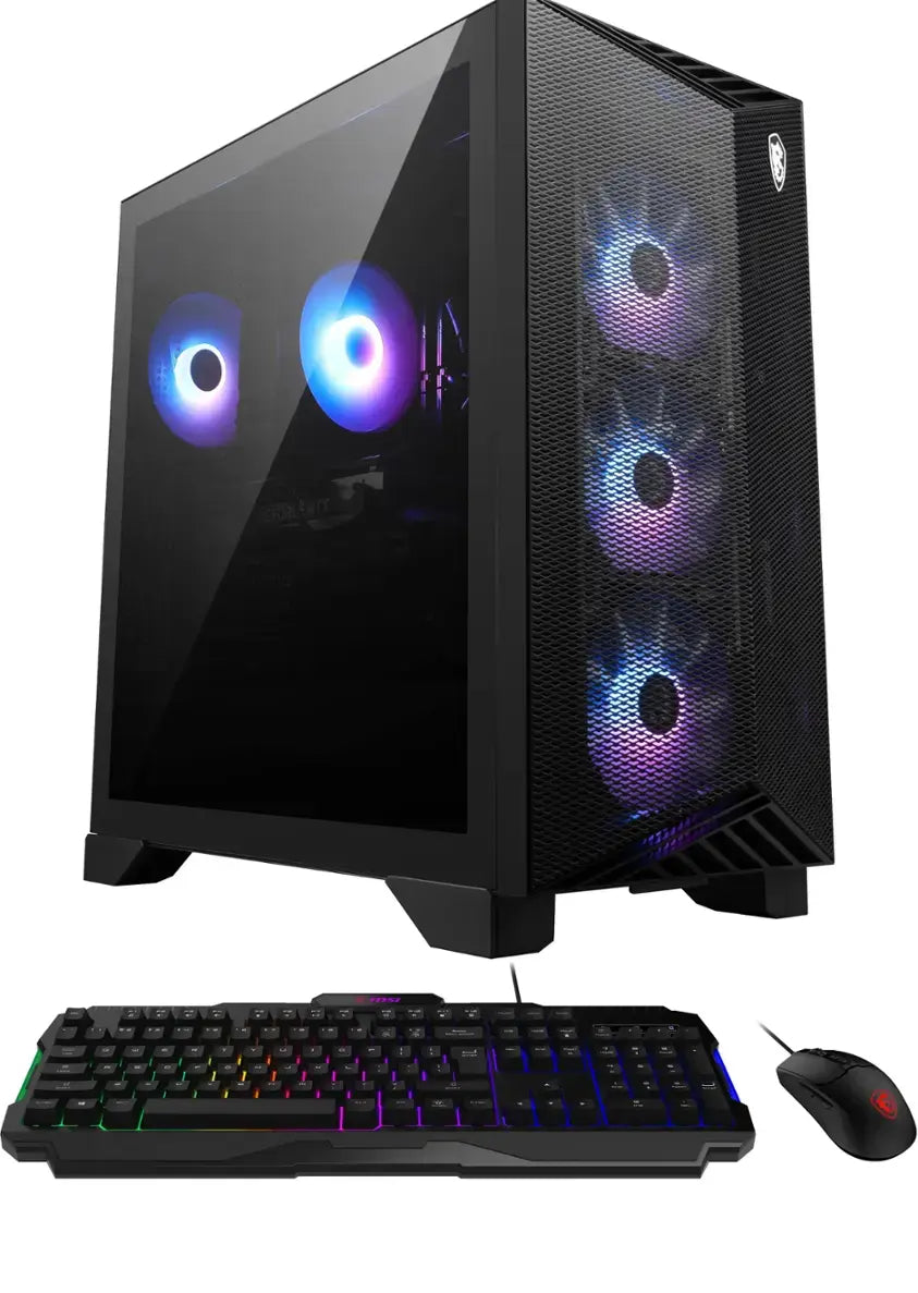 MSI - Aegis Z2 Gaming Desktop - AMD R7-8700F - 32GB Memory - NVIDIA GeForce RTX 4070 - 1TB SSD - Black