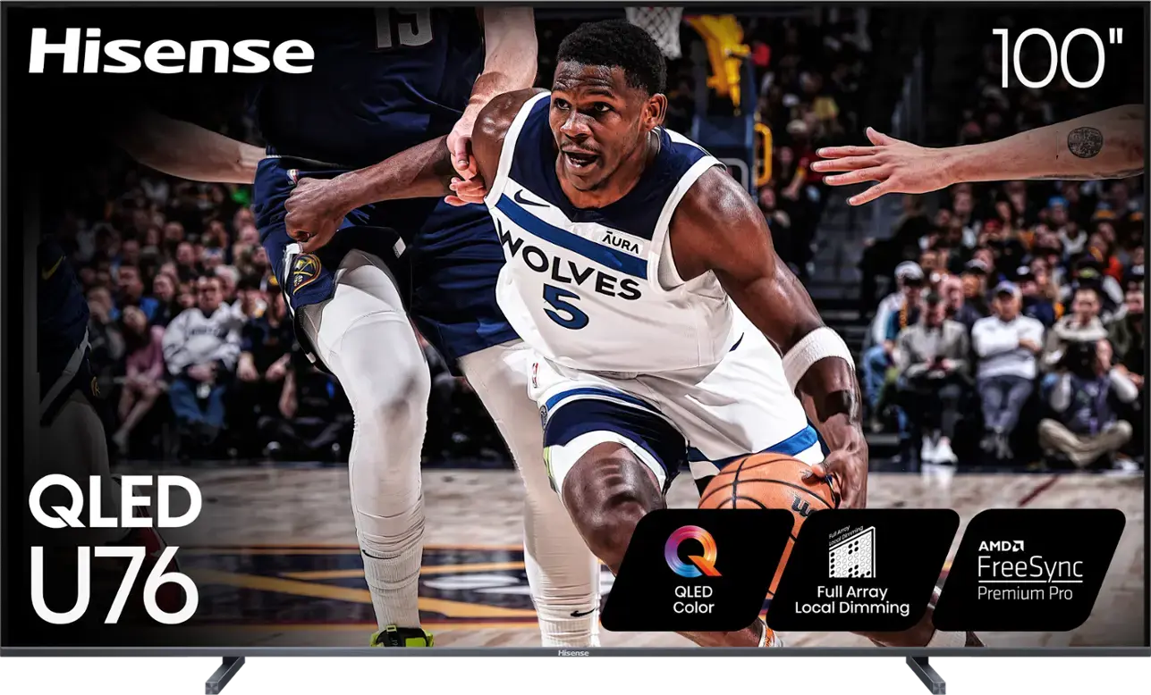 Hisense - 100" Class U76 Series 4K UHD QLED Smart Google TV (2024)