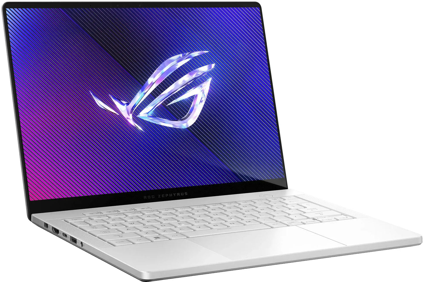 ASUS - ROG Zephyrus G14 14" OLED 3K 120Hz Gaming Laptop - AMD Ryzen 9 8945HS - 32GB LPDDR5X - NVIDIA GeForce RTX 4070 - 1TB SSD - Platinum White
