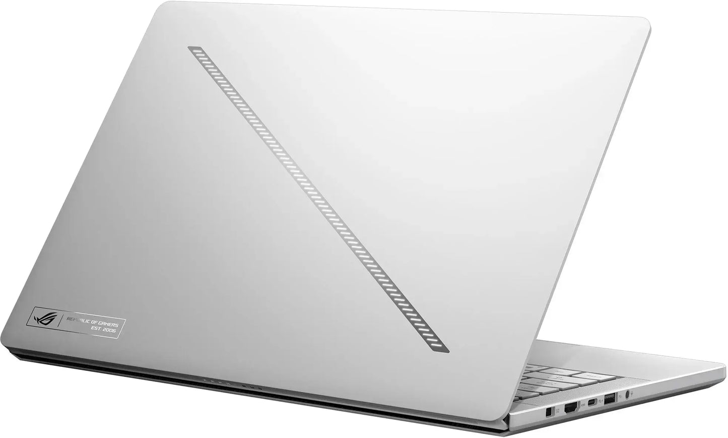 ASUS - ROG Zephyrus G14 14" OLED 3K 120Hz Gaming Laptop - AMD Ryzen 9 8945HS - 32GB LPDDR5X - NVIDIA GeForce RTX 4070 - 1TB SSD - Platinum White