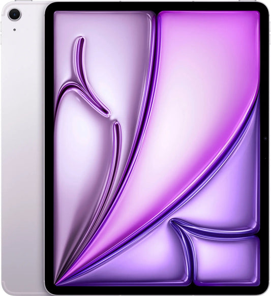 Apple - 13-inch iPad Air M2 chip Built for Apple Intelligence Wi-Fi + Cellular 512GB - Purple