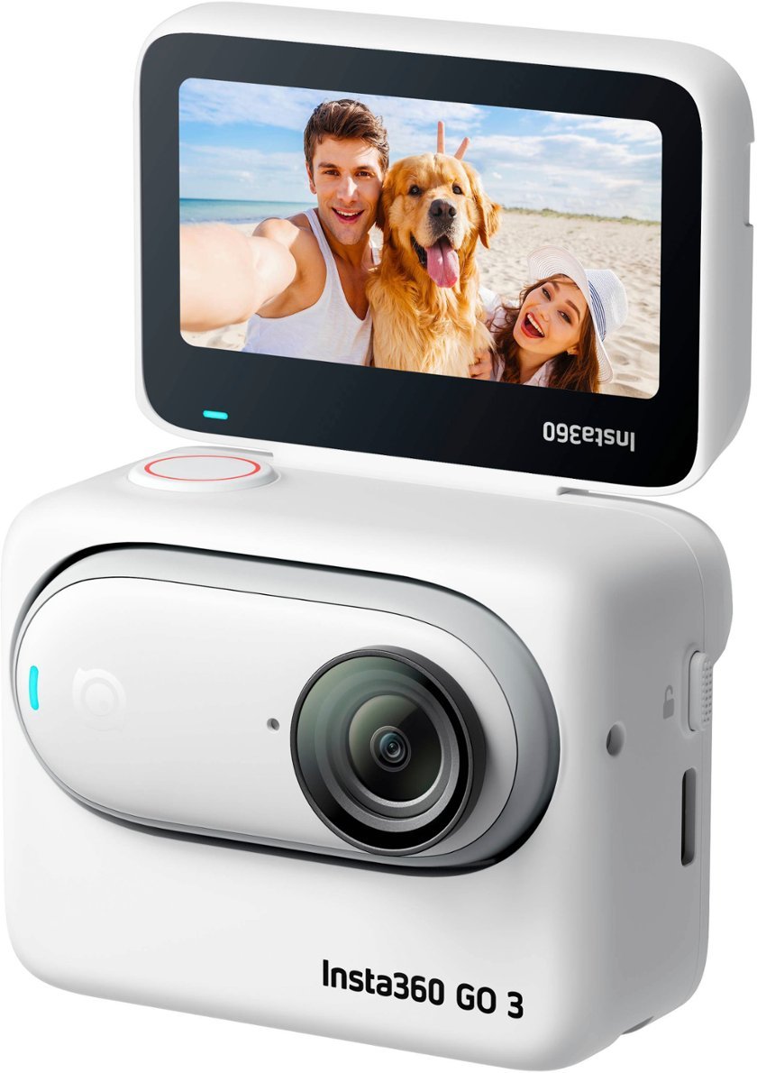 Insta360 - GO 3 (128GB) Action Camera with Lens Guard - White