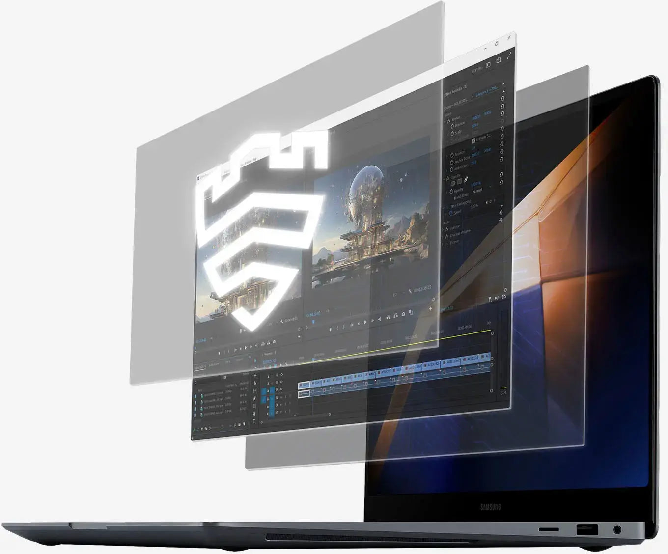 Samsung - Galaxy Book4 Ultra 16" AMOLED Touch Screen Laptop - Intel Core Ultra 9 - 32GB Memory - NVIDIA GeForce RTX 4070 - 1TB SSD - Moonstone Gray