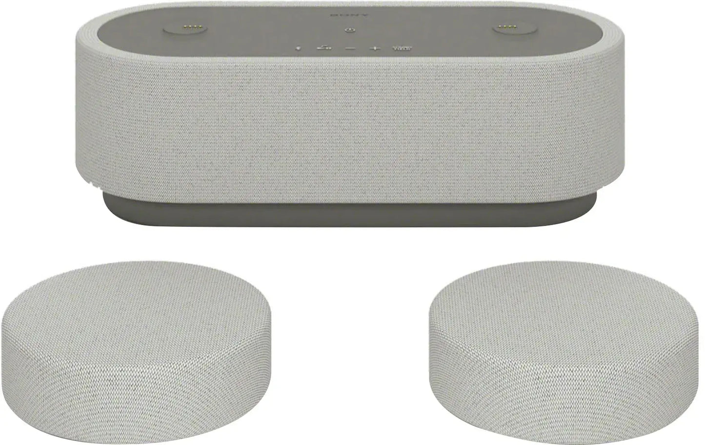 Sony - Portable Theater System with 360 Spatial Sound - Silver