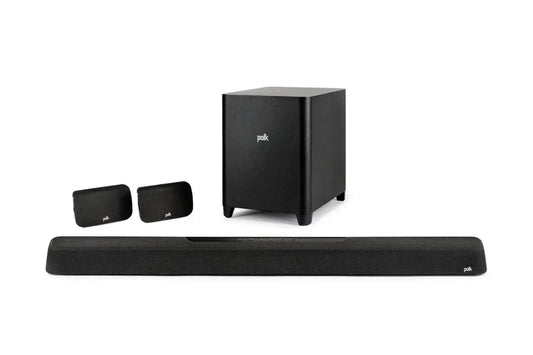 Polk Audio - MagniFi Max AX SR 5.1.2 CH Soundbar with Dolby Atmos and VoiceAdjust - Black